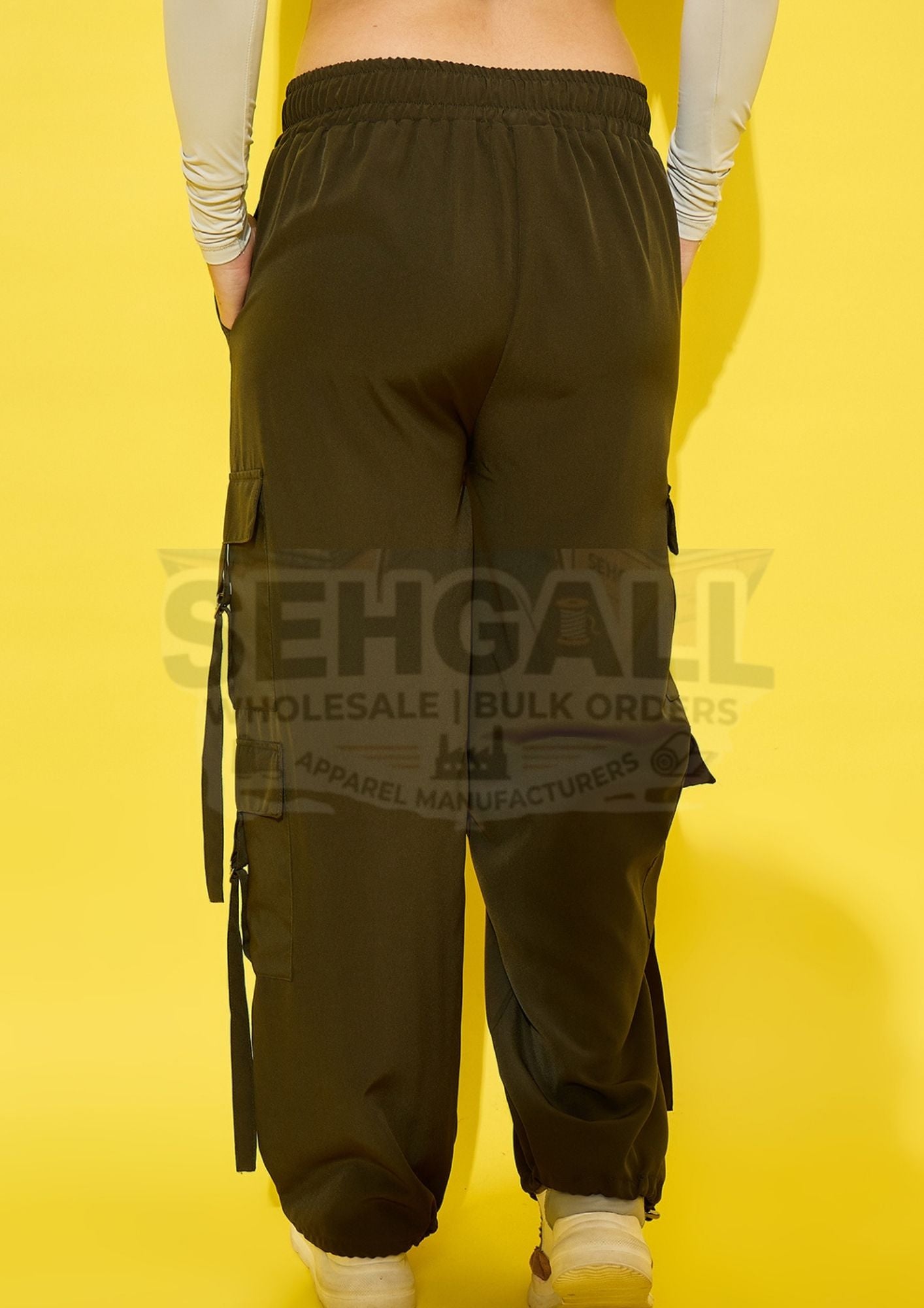 Snug Fit Multi Pockets Women's Cargo Pants-3528