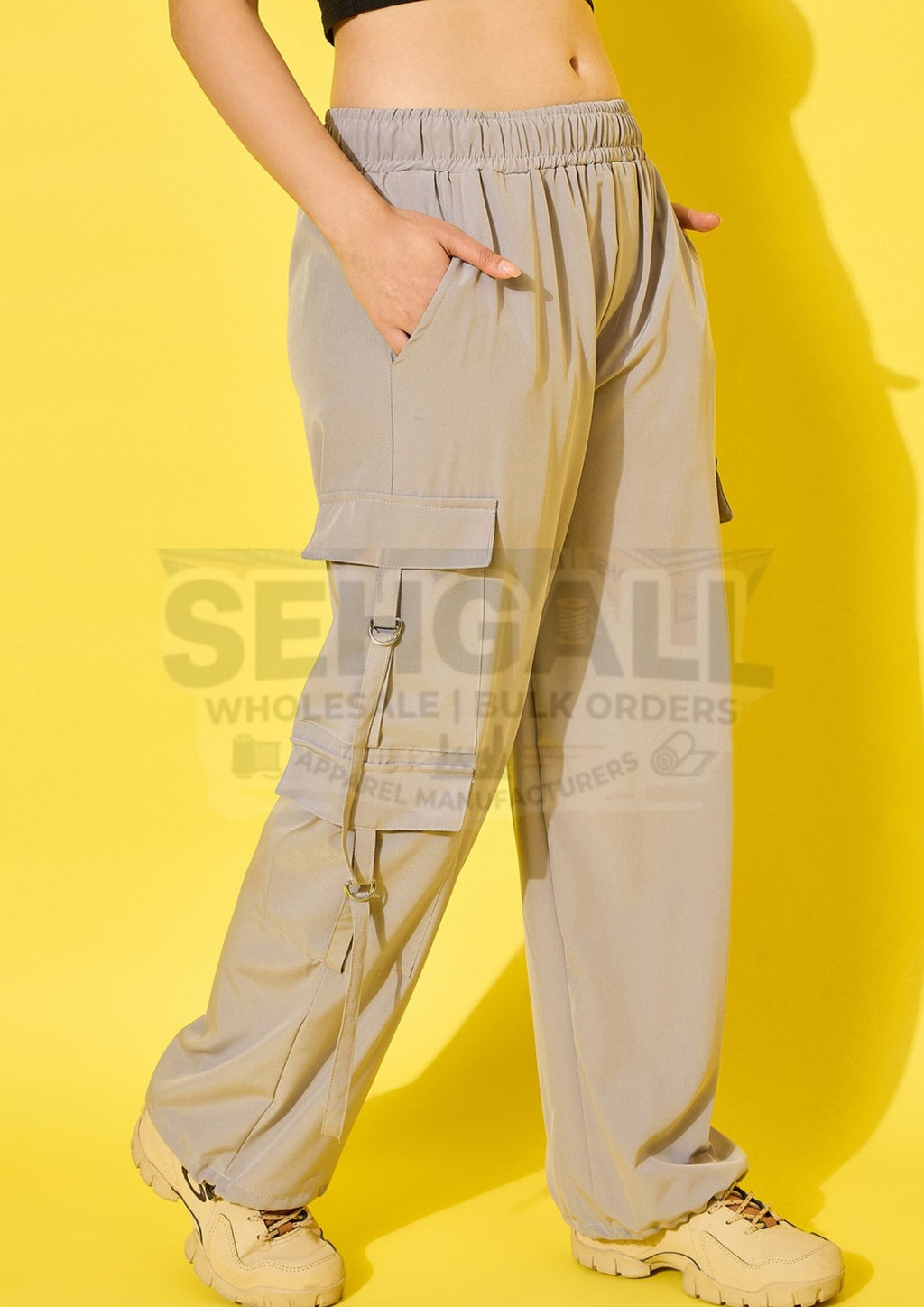 Snug Fit Multi Pockets Women's Cargo Pants-3528