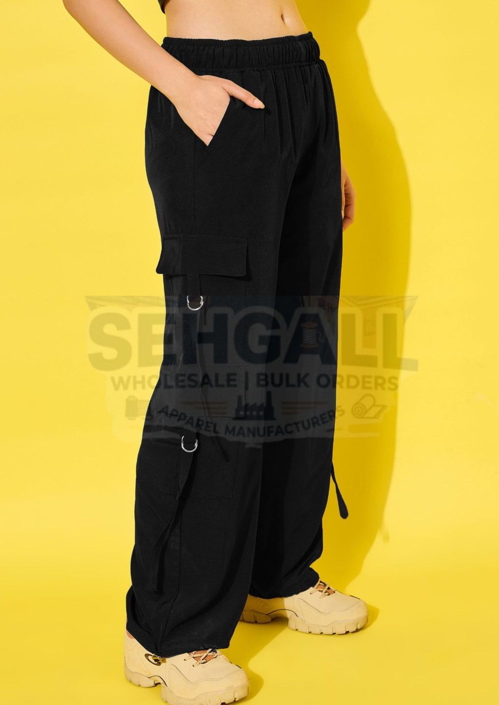 Snug Fit Multi Pockets Women's Cargo Pants-3528