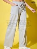 Women’s Front Patch Pocket Cargo Pants-3451