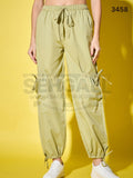 Solid Women’s Cargo Pants-3458