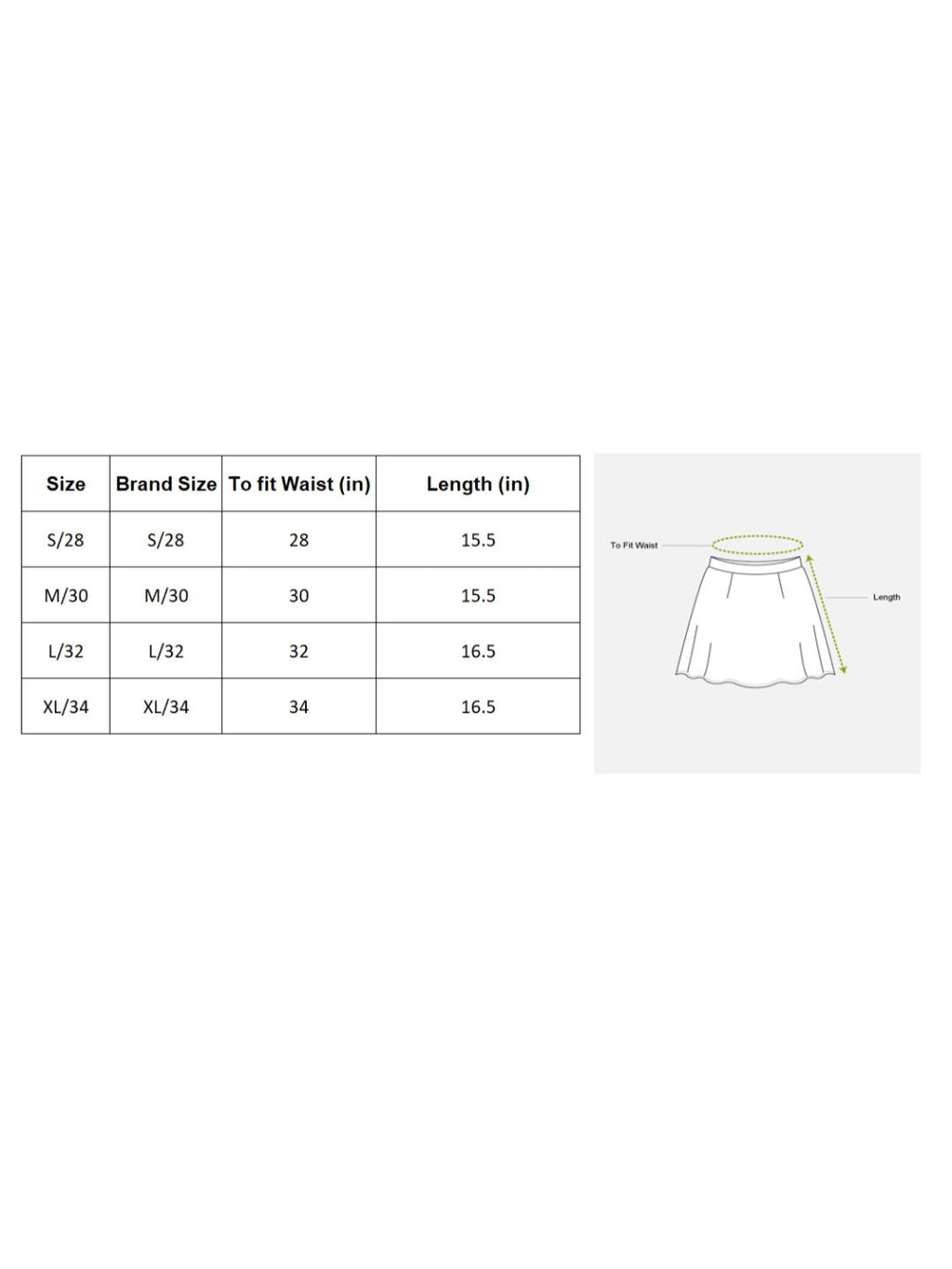 Women's Mini Skirt with Elastic Waist and Pockets-3654