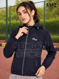 Windcheater Jacket with Detachable Cap and Honeycomb Inner Fabric-3352